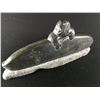 Image 3 : ESKIMO & WHALE STONE SCULPTURE, SIGNED "33235" 15" L X 5.5" H