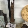 Image 1 : TWO FIGURE TOTEM, 13" HIGH SIGNED "WILLIAMS"