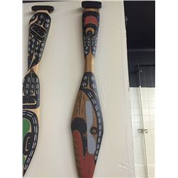 DAVID MUNGO KNOX, KWAKIUTL 3' PADDLE