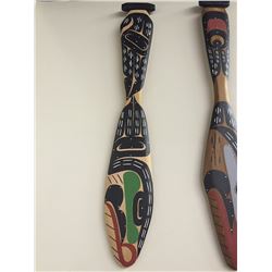 DAVID MUNGO KNOX, KWAKIUTL 3' PADDLE