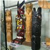 Image 2 : LOT OF 4 TOTEMS- 10-12"