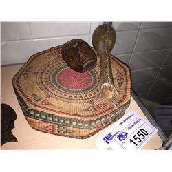 BASKET, RATTLE AND SMALL MASK