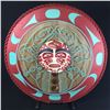 Image 1 : TOM PATTERSON, "EAGLE MOON, WITH GLASS SALMON" 31" DIAMETER