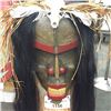Image 1 : RICK CRANSTON, "WILDMAN" WITH SKULL CARVED FROM ALDER 16" H X 12" W