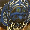 Image 2 : PATRICK AMOS, NUU-CHAH-NULTH, "KILLER WHALE MOON" WITH ABALONE INLAY 18" DIAMETER