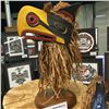 Image 1 : DERALD SCOULAR, ARTICULATING EAGLE MASK, WITH BASE 10" L X 4" W