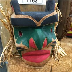 ANDY TSU-ECH WESLEY, HAIDA "WILDMAN MASK" 9.5" H X 8" W