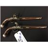 Image 1 : PAIR OF ENGLISH HOLSTER PISTOLS, LONDON MARKED FLINTLOCK PISTOLS WITH .62 CALIBRE 10 1/4" BARRELS.