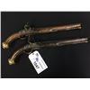 Image 1 : PAIR OF 17TH CENTURY, ENGLISH FLINTLOCK HOLSTER PISTOLS- UNMARKED LOCKS WITH LITTLE ENGRACING, 12