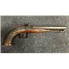 Image 1 : BAKER, LONDON, DOUBLE BARREL PERCUSSION PISTOL. E. BAKER MANUFACTURER, .67 CALIBRE BARRELS 8" LONG.