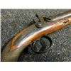 Image 2 : BAKER, LONDON, DOUBLE BARREL PERCUSSION PISTOL. E. BAKER MANUFACTURER, .67 CALIBRE BARRELS 8" LONG.
