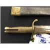 Image 2 : BRITISH 1848 SWORD BAYONET FOR BRUNSWICK RIFLE, LATCH MISSING WITH SCABBARD