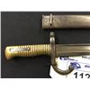Image 2 : FRENCH CHASSEPOT SWORD BAYONET, 38" BLADE, WITH SCABBARD