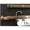 Image 2 : FRENCH MODEL 1874 BAYONET, MADE FOR FRENCH "GRAS" RIFLE, COMPLETE WITH SCABBARD