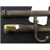 Image 3 : FRENCH MODEL 1874 BAYONET, MADE FOR FRENCH "GRAS" RIFLE, COMPLETE WITH SCABBARD