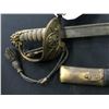 Image 2 : BRITISH 1827 NAVAL SWORD, BRITIH MODEL 1827 NAVAL PIPEBACK SWORD 27 1/2" BLADE WITH SCABBARD