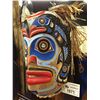Image 2 : SHAWN KARPES (B. 1968-)  KWAGUILTH, RED CEDAR "SALMON" MASK WITH ABALONE INLAY