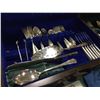 Image 2 : BIRKS STERLING SILVER 59 PIECE FLATWARE SET WITH DISPLAY CASE