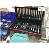 Image 1 : INTERNATIONAL ENCHANTRESS STERLING SILVER 73 PIECE FLATWARE SET WITH DISPLAY CASE
