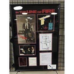 "IN THE LINE OF FIRE" ORIGINAL SCREEN USED MEMORABILIA FEATURING ACTUAL GUN USED IN THE FILM ,