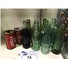 Image 2 : LOT OF 10 ASSORTED VINTAGE COCA-COLA BOTTLES & 2 CANS