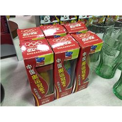 SET OF 6 LIMITED EDITION ASIAN COCA-COLA BOTTLES