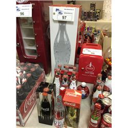 LARGE REPLICA COCA-COLA GLASS DISPLAY BOTTLE