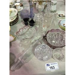 COLLECTION OF: VINTAGE GLASS