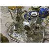 Image 2 : 4 PIECES SILVER PLATE TEA SET WITH TRAY