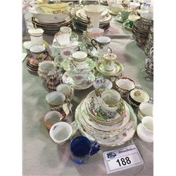 COLLECTION OF: CUPS AND SAUCERS