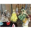 Image 4 : SHELF LOT OF BONE CHINA AND PORCELAIN FIGURINES INCL. ROYAL DOULTON MINITURES, ROYAL WORCESTER AND