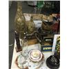 Image 3 : ASSORTED COLLECTABLES INCL. BRASS HORSE, SMALL TOTEM, VASES, PORCEALIN, PIN COLLECTION AND MORE!