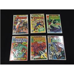 MARVEL BRONZE KEYS LOT OF 8 (1970'S-80'S) INCLUDES AVENGERS #195 1ST BRIEF TASK MASTER, HOWARD THE