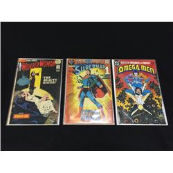 DC BRONZE KEYS LOT OF 3 (1970-83) INCLUDES OMEGA MEN #3-1ST APP LOBO, SUPERMAN #233, CLASSIC