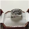 Image 2 : ONE 10KT WHITE GOLD DIAMOND SET GENTS DRESS RING WITH 75 DIAMONDS, APPROX 0.55CARAT