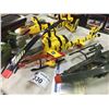 Image 3 : LOT OF 4 VINTAGE G.I. JOE ACTION FIGURES INCL. TIGER FLY HELICOPTER, TIGER FORCE PLANE, HELICOPTER