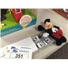 Image 2 : MICKEY AND MINNIE MOUSE GUMBALL MACHINE, 2 DISNEY WATCHES AND MICKEY DOLL
