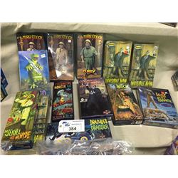COLLECTION OF NEW IN BOX  ACTION FIGURES, MODELS & TOYS