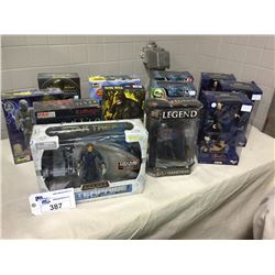 COLLECTION OF NEW IN BOX  ACTION FIGURES, MODELS & TOYS