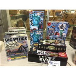 COLLECTION OF NEW IN BOX  ACTION FIGURES, MODELS & TOYS