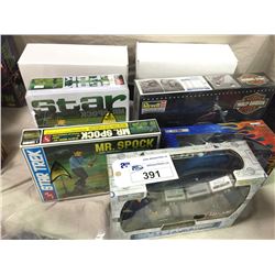 COLLECTION OF NEW IN BOX  ACTION FIGURES, MODELS & TOYS