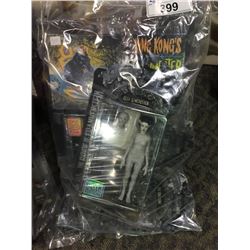 LOT OF 3 BAGS CONTAINING NEW IN THE BOX TOYS AND ACTION FIGURES