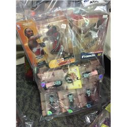 LOT OF 3 BAGS CONTAINING NEW IN THE BOX TOYS AND ACTION FIGURES