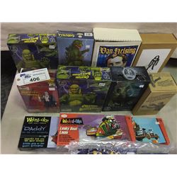 COLLECTION OF NEW IN BOX  ACTION FIGURES, MODELS & TOYS