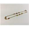 Image 1 : ONE 10KT YELLOW GOLD FANCY SAPPHIRE BRACELET. 9 OVAL MIXED CUT FANCY SAPPHIRES, CONSISTING OF