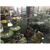 Image 2 : COLLECTION OF ASIAN SMALLS: INCENSE BURNER, STONE LION, CLOISONNE VASES, ETC