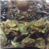 Image 2 : CHINESE REPUBLIC PERIOD, 9 DRAGON BOXWOOD CARVING 25" W X 17" H