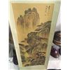 Image 2 : ANTIQUE ASIAN HAND PAINTED SILK SCROLL