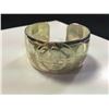Image 1 : ONE HAND MADE STERLING SILVER FIRST NATIONS 1 1/4" BANGLE STYLE BRACELET. HAND