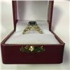 Image 2 : ONE LADIES 14KT YELLOW GOLD & RHODIUM FINISH FANCY TEAL-BLUE COLOUR ENHANCED & NEAR COLOURLESS